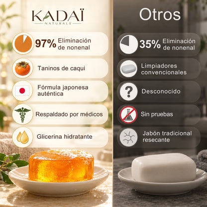 KADAÏ Jabón de Caqui Japonés Neutraliza el Olor Corporal