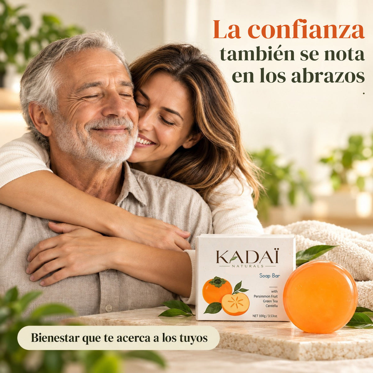KADAÏ Jabón de Caqui Japonés Neutraliza el Olor Corporal